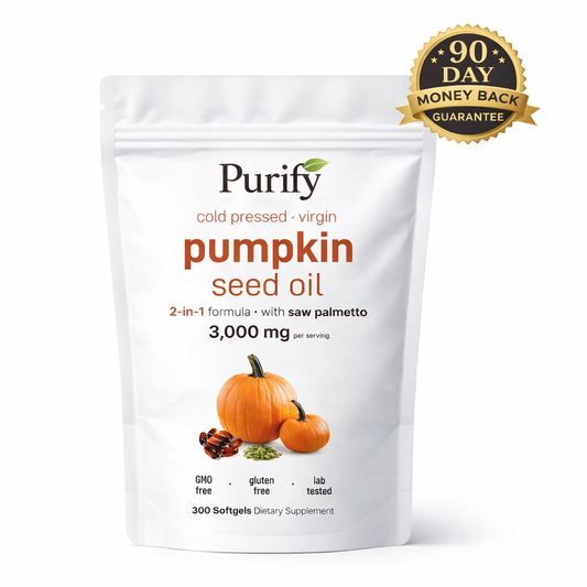 Pumpkin seed oil with saw palmetto